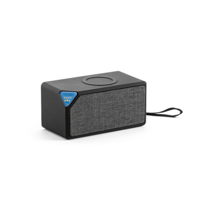 GRUBBS. ABS portable speaker with wireless charging
